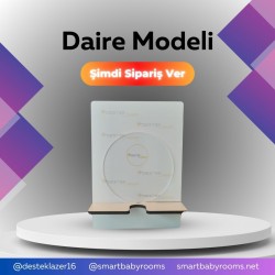 7cm Daire Şeffaf Pleksi 50li Paket