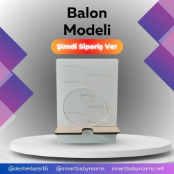 7cm Balon Şeffaf Pleksi 50li Paket