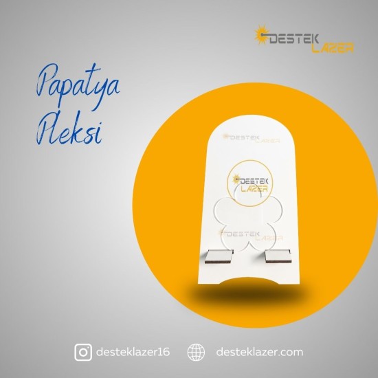 7cm Papatya Şeffaf Pleksi 500lü Paket