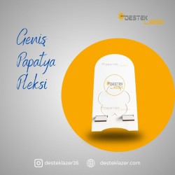 7cm Geniş Papatya Şeffaf Pleksi 50li Paket