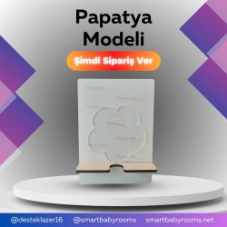 7cm Papatya Şeffaf Pleksi