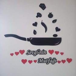 Tava Ahşap Mutfak Süsü