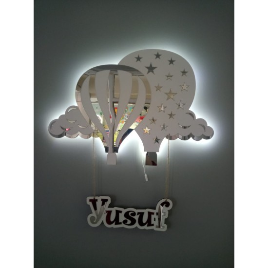 Ayna Pleksi Çift Balon Led Aydınlatma