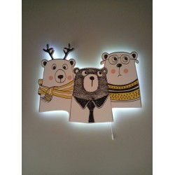 Üçlü Ayıcıklar Led Aydınlatma
