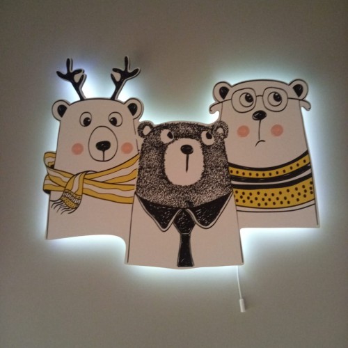 Üçlü Ayıcıklar Led Aydınlatma