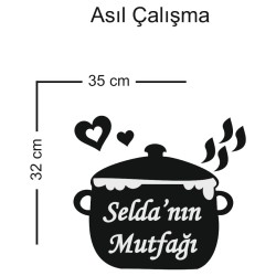 Tencere Ahşap Mutfak Süsü