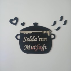 Tencere Ahşap Mutfak Süsü
