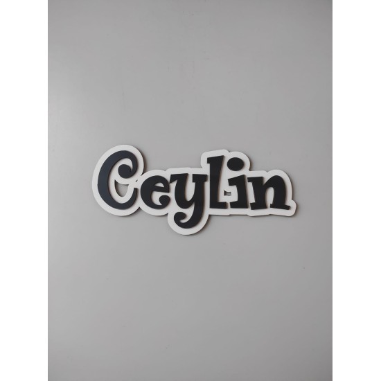 İsim Siyah Ahşap