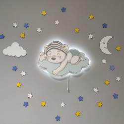 Bulutlu Ayıcık Led Aydınlatma Seti