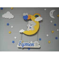 Ayda Sevimli Ayıcık Erkek Led Aydınlatma Seti