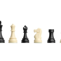 Ahşap Üzeri Pleksi Kaplama Satranç Zemini (54x54cm-UV Baskı) - DGT Satranç Taşları (95mm)