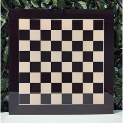 Bordo Pleksi Kaplama Satranç Zemini (54x54cm-UV Baskı)