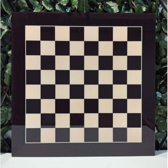 Bordo Pleksi Kaplama Satranç Zemini (54x54cm-UV Baskı)