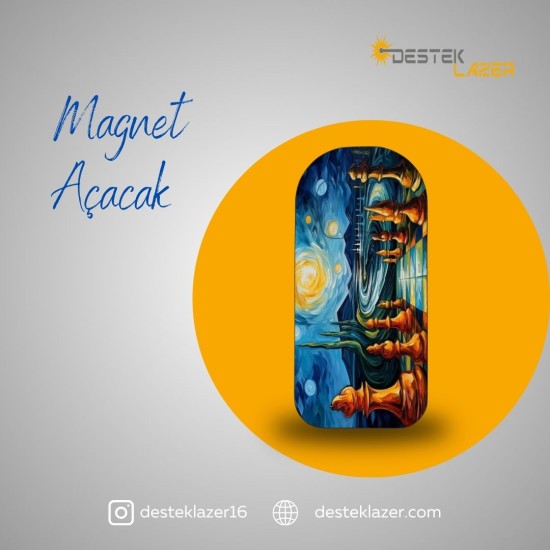 Magnet Açacak Yıldızlı Gece Satranç
