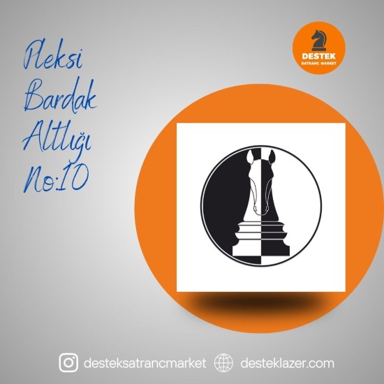 3'lü set Pleksi Bardak Altlığı No:10