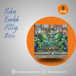 3'lü set Pleksi Bardak Altlığı No:4