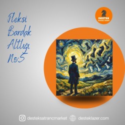 3'lü set Pleksi Bardak Altlığı No:5