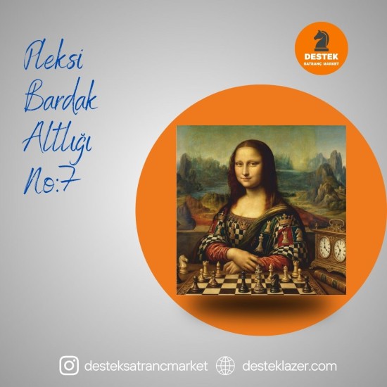 3'lü set Pleksi Bardak Altlığı No:7