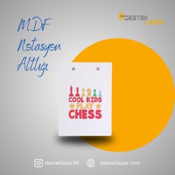 MDF Notasyon Altlığı Cool Kids Desenli