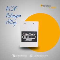 MDF Notasyon Altlığı Checkmate Loading Desenli