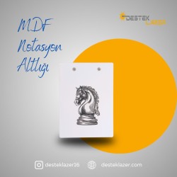 MDF Notasyon Altlığı At Desenli