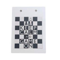 MDF Notasyon Altlığı Keep Calm Desenli