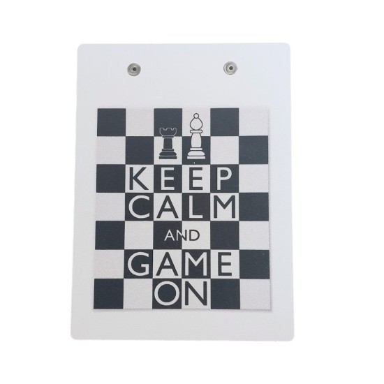 MDF Notasyon Altlığı Keep Calm Desenli