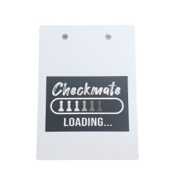 MDF Notasyon Altlığı Checkmate Loading Desenli