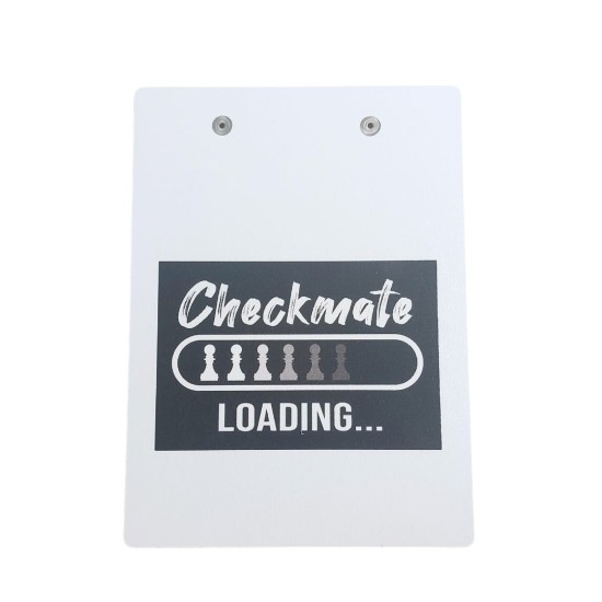 MDF Notasyon Altlığı Checkmate Loading Desenli