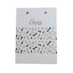 MDF Notasyon Altlığı Chess Siyah Desenli