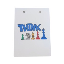 MDF Notasyon Altlığı Think Desenli
