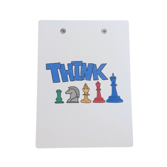 MDF Notasyon Altlığı Think Desenli