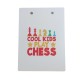 MDF Notasyon Altlığı Cool Kids Desenli