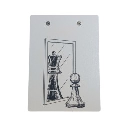 MDF Notasyon Altlığı Piyon Ayna Desenli