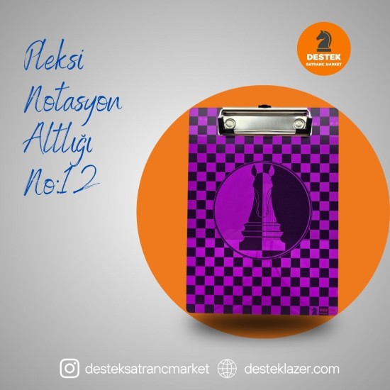 Neon Pleksi Notasyon Altlığı At Desenli No:12