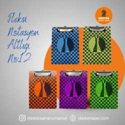 Neon Pleksi Notasyon Altlığı At Desenli No:12