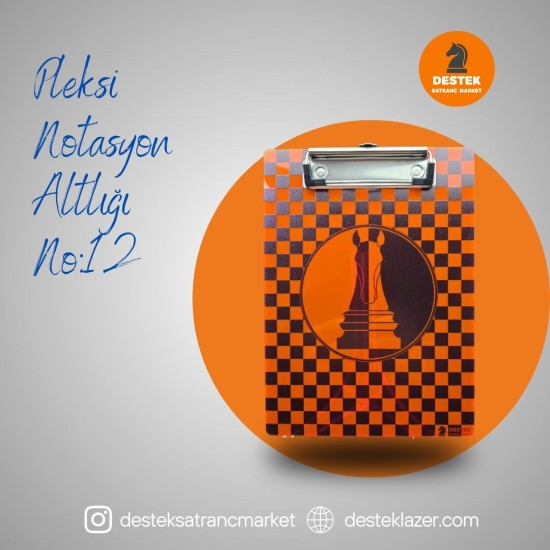 Neon Pleksi Notasyon Altlığı At Desenli No:12