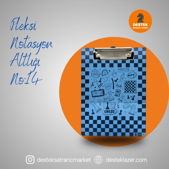 Neon Pleksi Notasyon Altlığı Karışık Desenli No:14