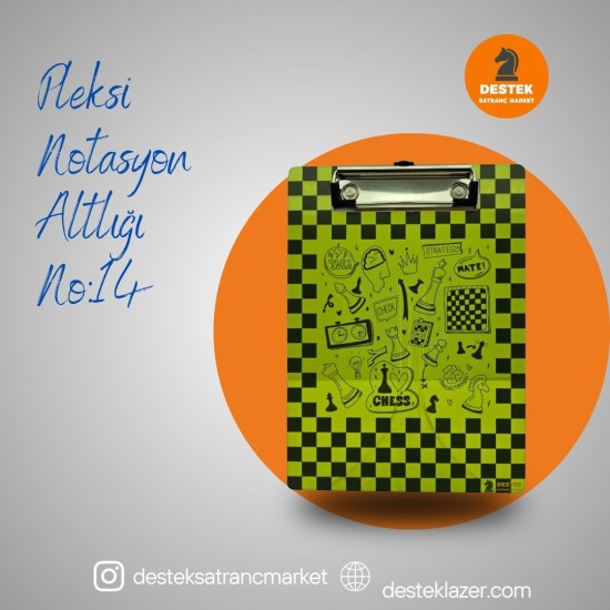 Neon Pleksi Notasyon Altlığı Karışık Desenli No:14