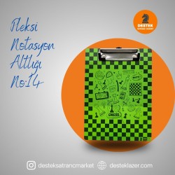 Neon Pleksi Notasyon Altlığı Karışık Desenli No:14