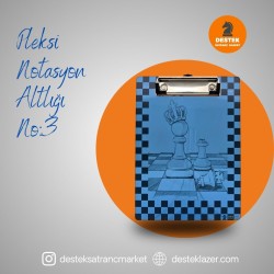 Neon Pleksi Notasyon Altlığı Piyon-Şah Desenli No:3