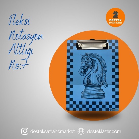 Neon Pleksi Notasyon Altlığı At Desenli No:7