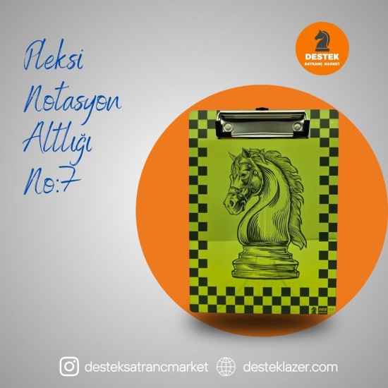 Neon Pleksi Notasyon Altlığı At Desenli No:7