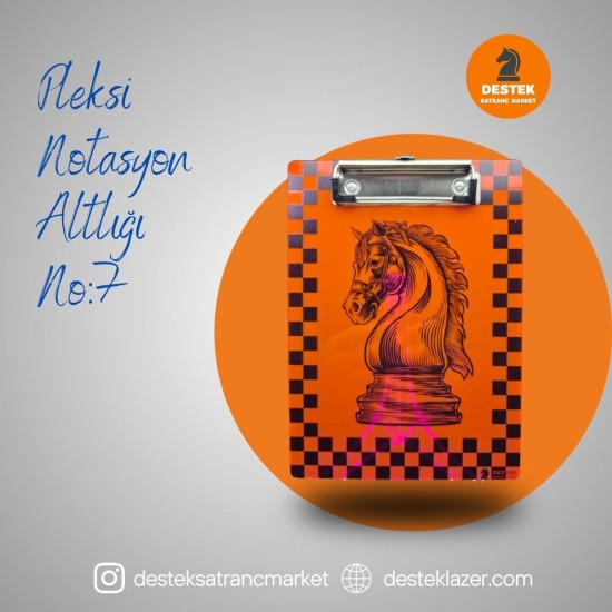 Neon Pleksi Notasyon Altlığı At Desenli No:7