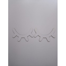 Kirpik Set Gri Ahşap