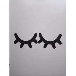 Kirpik Set Siyah Ahşap