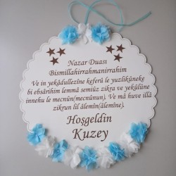 İsme Özel Nazar Dualı Kapı Süsü