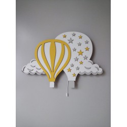 Sarı Yıldızlı Bulutlu Balon Led Aydınlatma