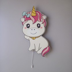 Sevimli Unicorn Pembe Led Aydınlatma